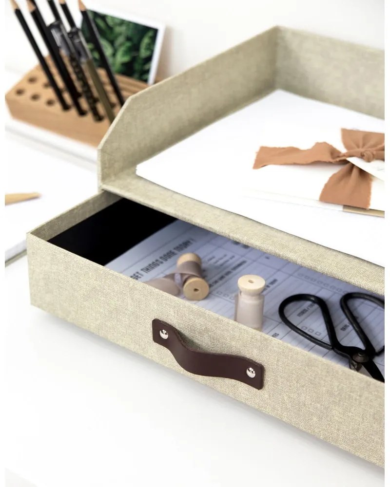 Kartonowy organizer na dokumenty z szufladką Walter – Bigso Box of Sweden