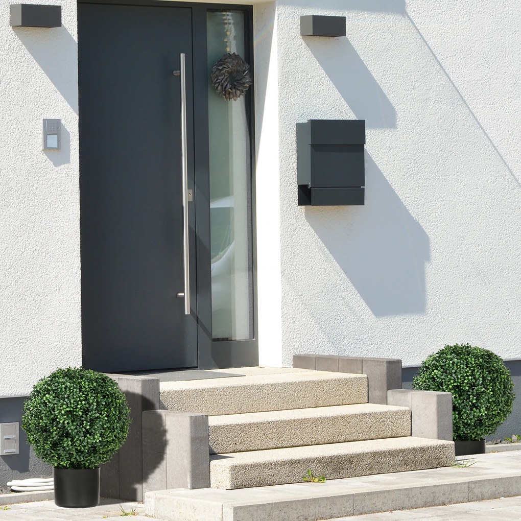 HOMCOM Sztuczny Bukszpan Kolisty, 52x40 cm, Zielony