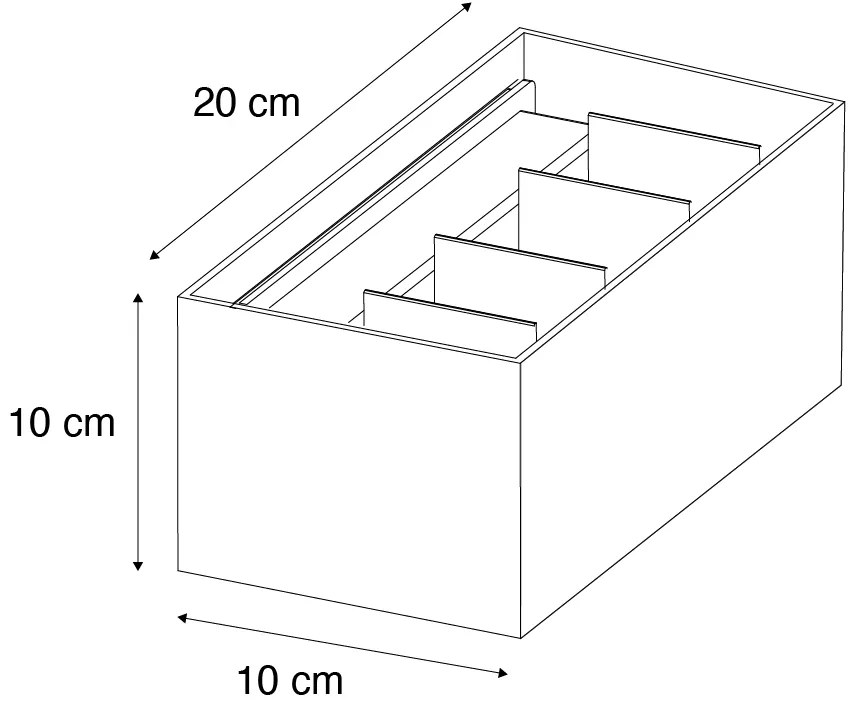 Lampa ścienna zewnętrzna czarna ze złotem w komplecie LED 4-światłowa IP54 - Edwin
