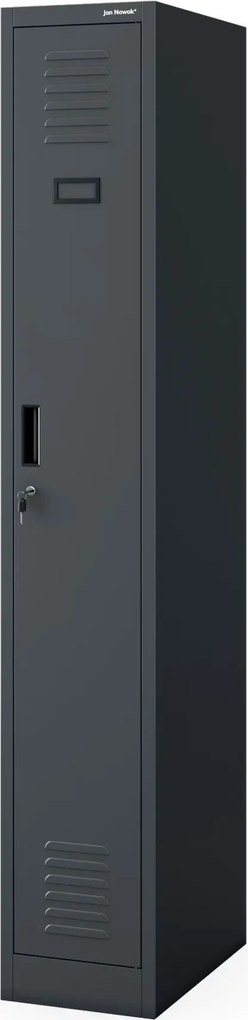 Szafka pracownicza metalowa antracytowa KACPER II 1 Plus 300 x 1800 x 500 mm