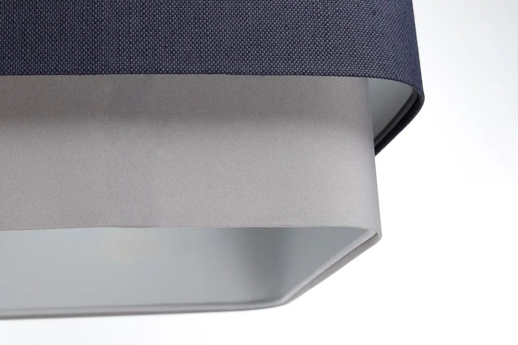 Lampa wisząca KWADRO DUO 008 51x47cm granatowa/szara BPS KONCEPT
