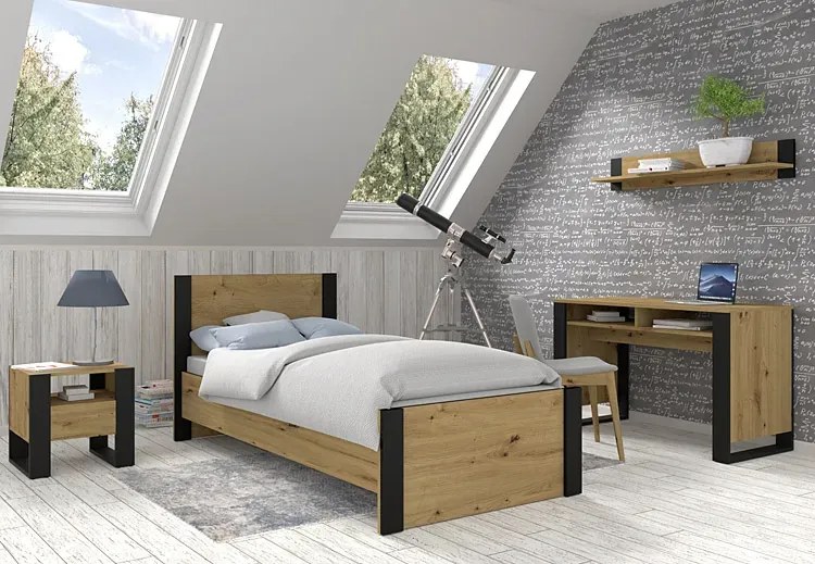Biurko Proste Pod Komputer Dąb Artisan N6-T73