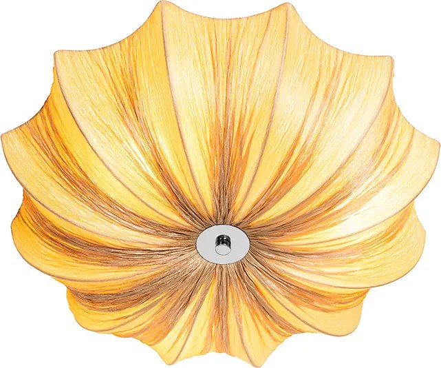 Designerska lampa sufitowa beżowa 52 cm 3-światła - Plu