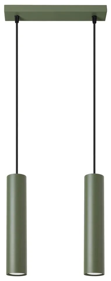 Zielona lampa wisząca Castro – Sollux