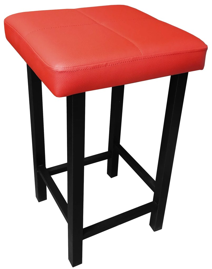 TABORET KLASYK STOŁEK LOFT 60cm Eco skóra