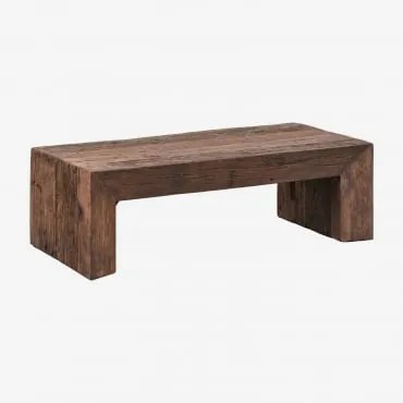 Prostokątny Stolik Kawowy 120x60 Cm Z Drewna Juvira 120 X 60 Cm - Sklum
