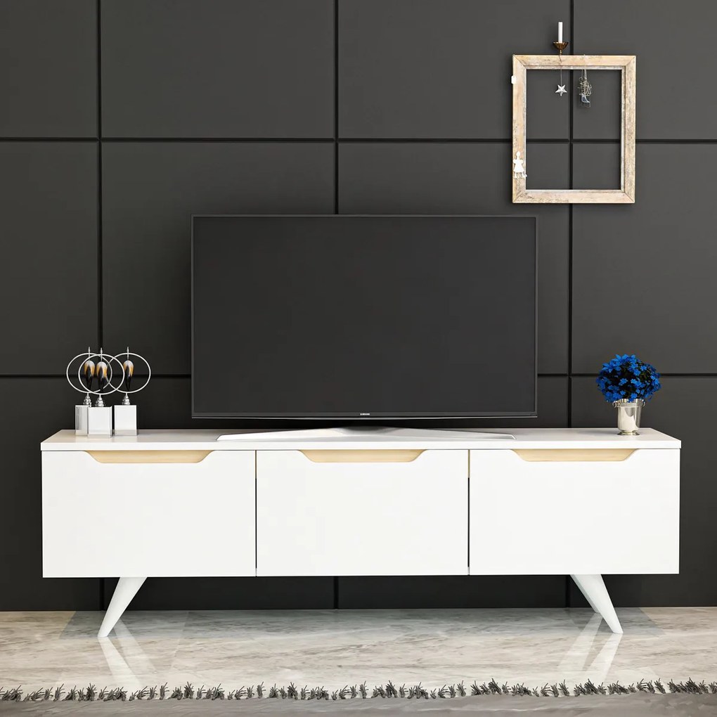 Stolik TV Prag White