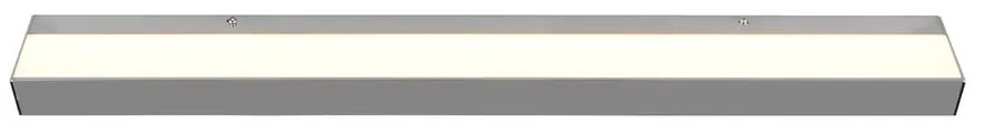 Kinkiet LED w kolorze błyszczącego srebra (dł. 90 cm) Rocco – Trio