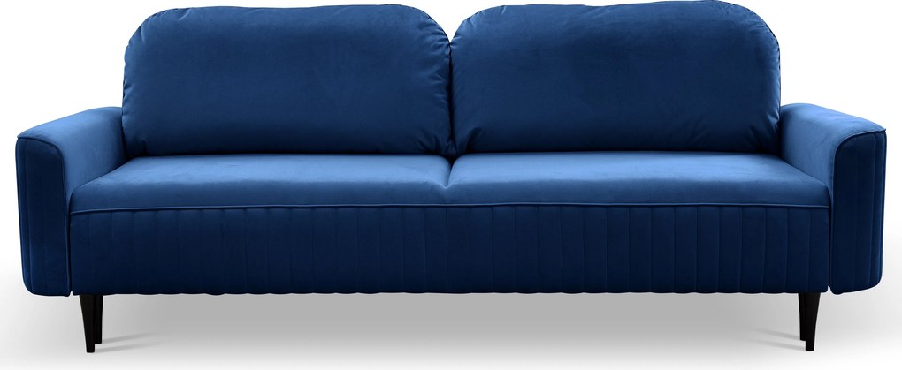 Masseno Sofa FILO z funkcją spania i pojemnikiem na pościel, Rozkładana sofa - Granatowy, VELLUTO 25