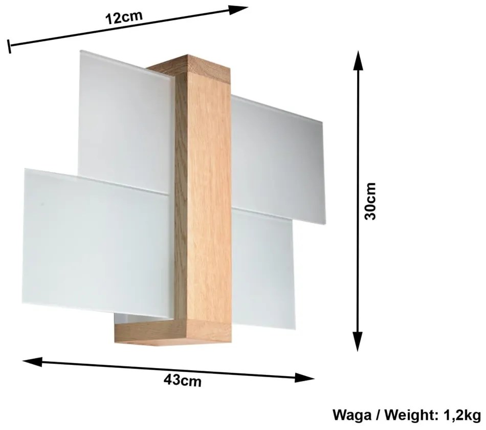 Kinkiet Sollux Leda Natural