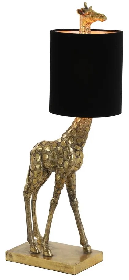 Czarno-brązowa lampa stołowa (wysokość 61 cm) Giraffe – Light & Living
