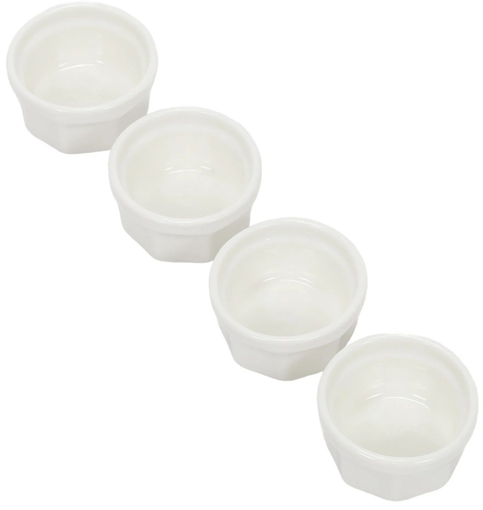 Miseczki na przekąski z porcelany, 4 szt.