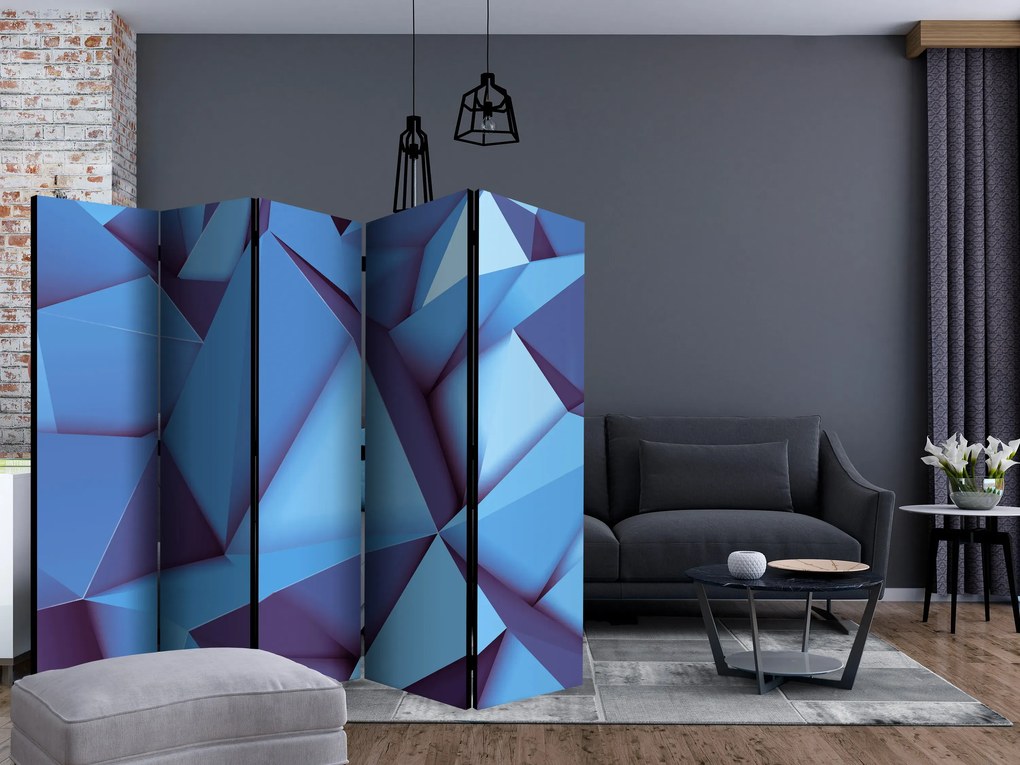 Parawan akustyczny 3D 225x172 cm 5-częściowy fioletowy ARTGEIST B
