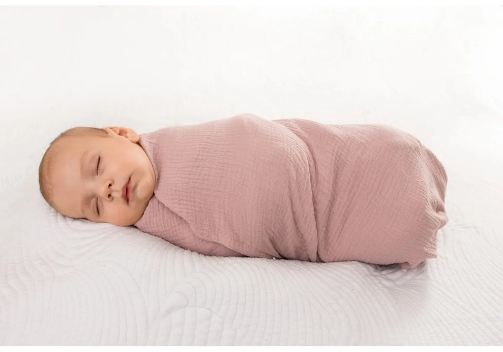 Babymatex Wrap różowy, 80 x 120 cm