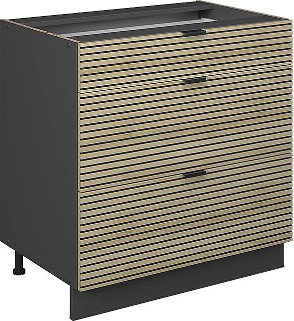 Szafka dolna do kuchni panel dębowy 80x51.6x82 fame-line