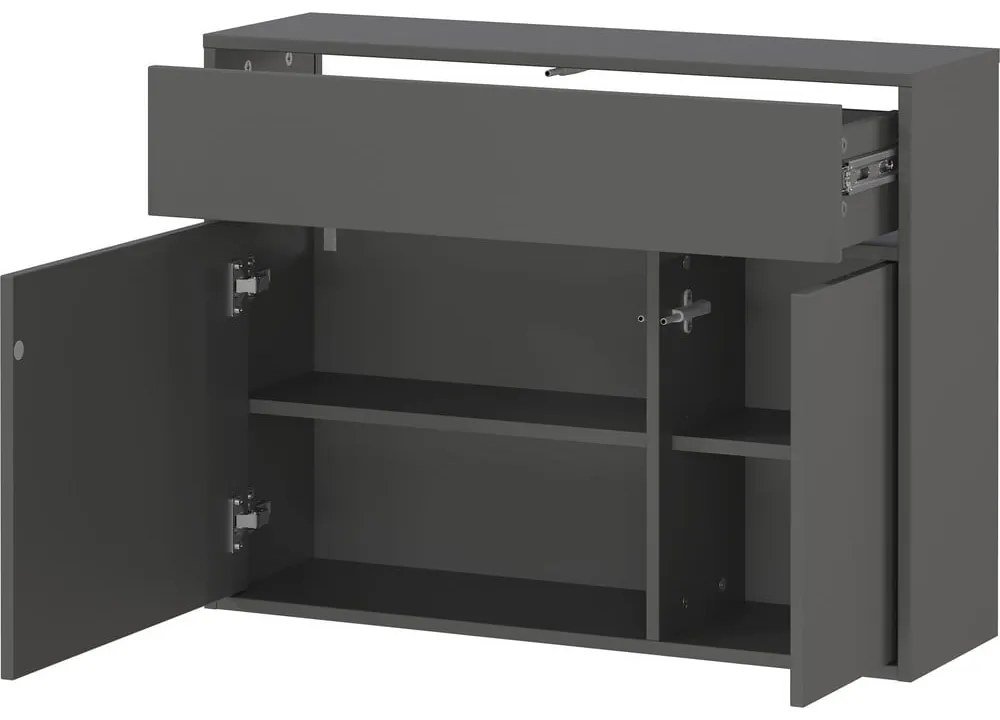 Antracytowa szafka 83x63x25 cm Ameca 2.0 – Germania