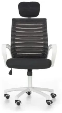 Fotel biurowy SOCKET czarny/biały HALMAR
