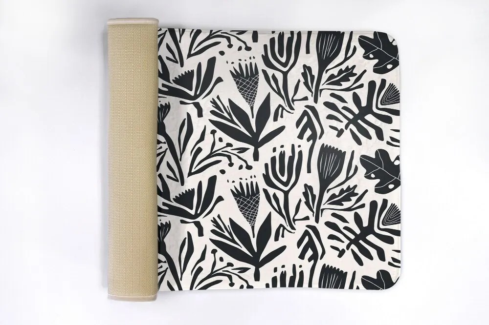 Dywanik do łazienki Dywanik do łazienki Rośliny Abstrakcja