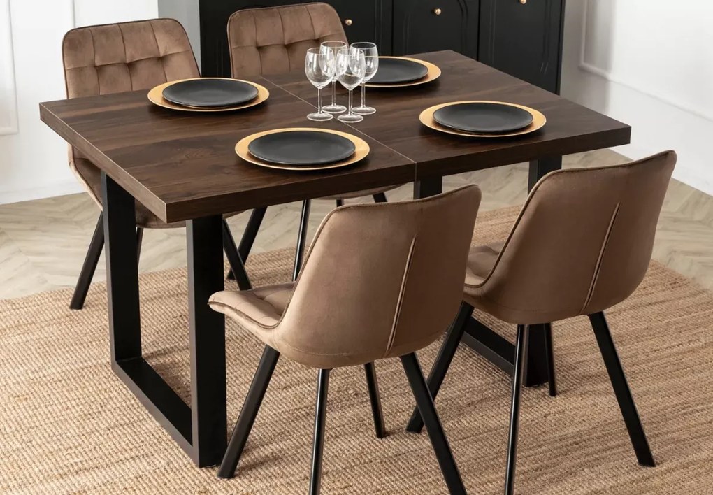 Rozkładany stół prostokątny Petralio 130–230 cm z laminowanym blatem