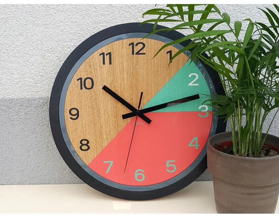 Zegar ścienny nowoczesny z cichym mechanizmem do salonu sypialni okrągły