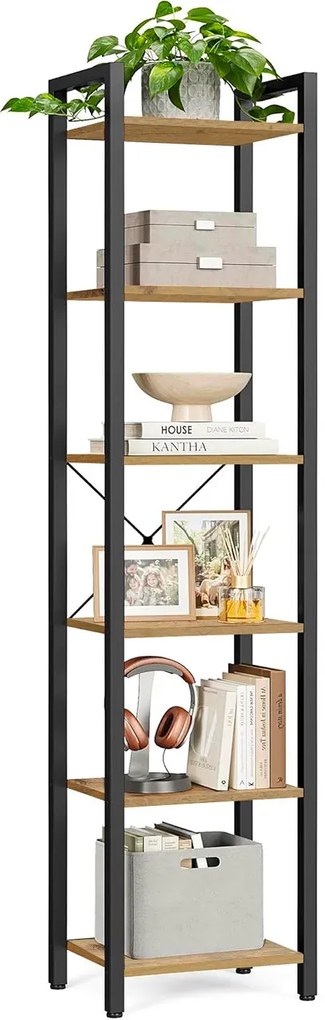 Minimalistyczny regał na książki dąb artisan - Tocador 9X