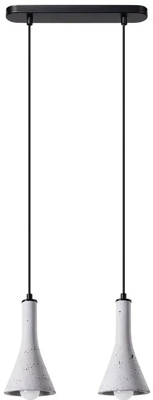 Podwójna betonowa lampa wisząca loft - 3X A397 C3-N44