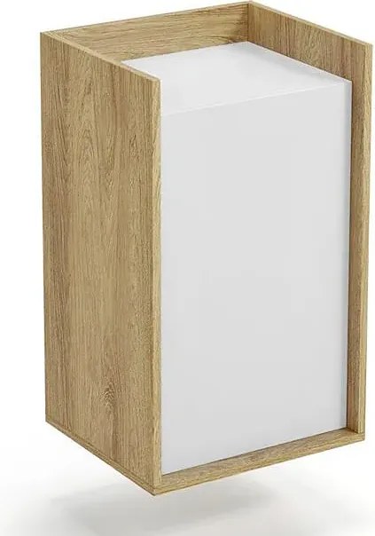 Szafka modułowa 83cm hikora + biel alpejska F7-L85