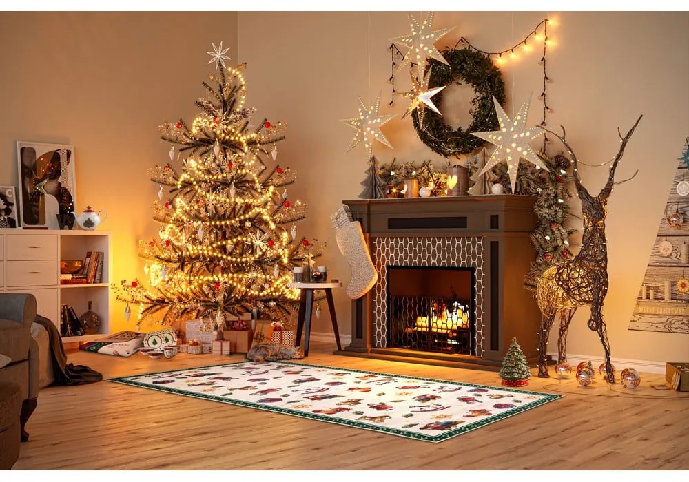 Zielony chodnik ze świątecznym motywem 80x200 cm Green Christmas – Villeroy&amp;Boch