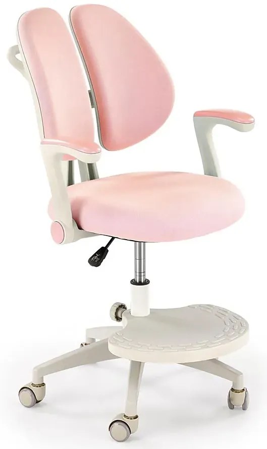 Dziewczęcy różowy obrotowy fotel siedziska z regulacją A0-S88