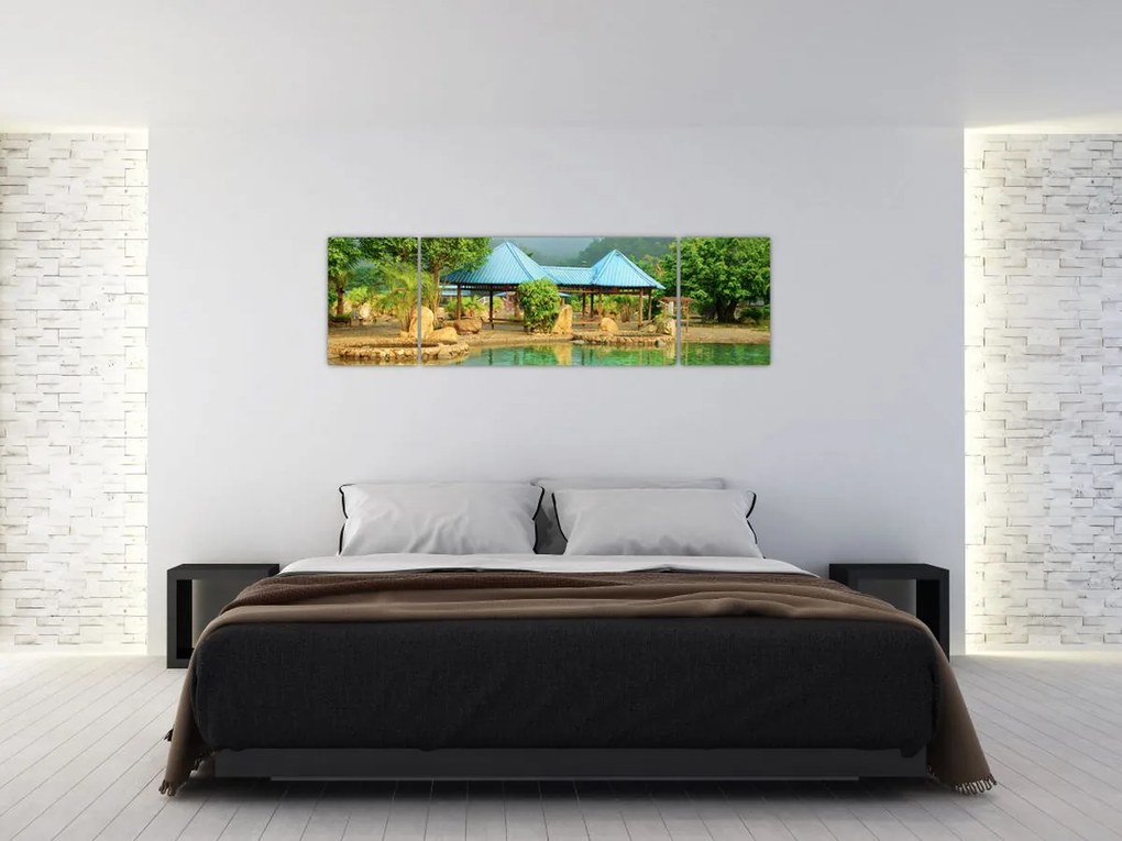 Obraz - Shanghai hotel park (170x50 cm)