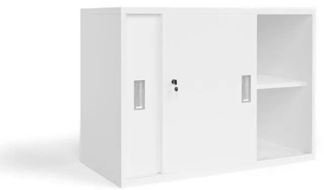 Nadstawka z przesuwnymi drzwiami MIRELLI, 800 x 400 x 600 mm, biały