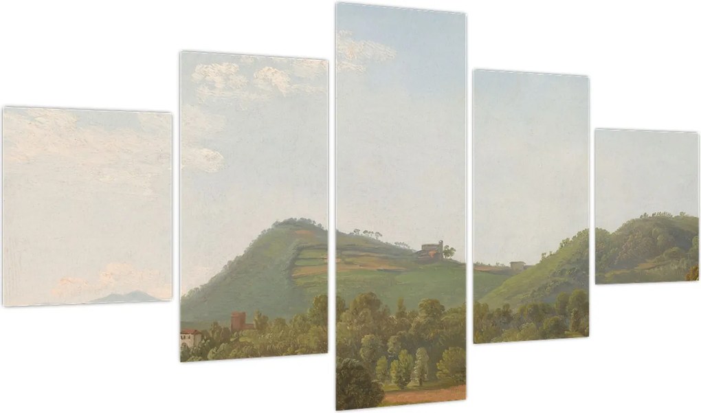 Obraz - Simon Denis,  View Near Naples, reprodukcje (125x70 cm)