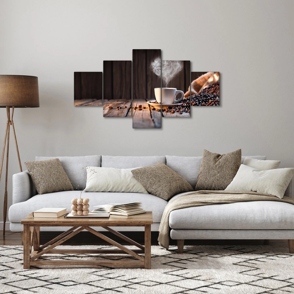 Obraz - Czas na kawę (125x70 cm)