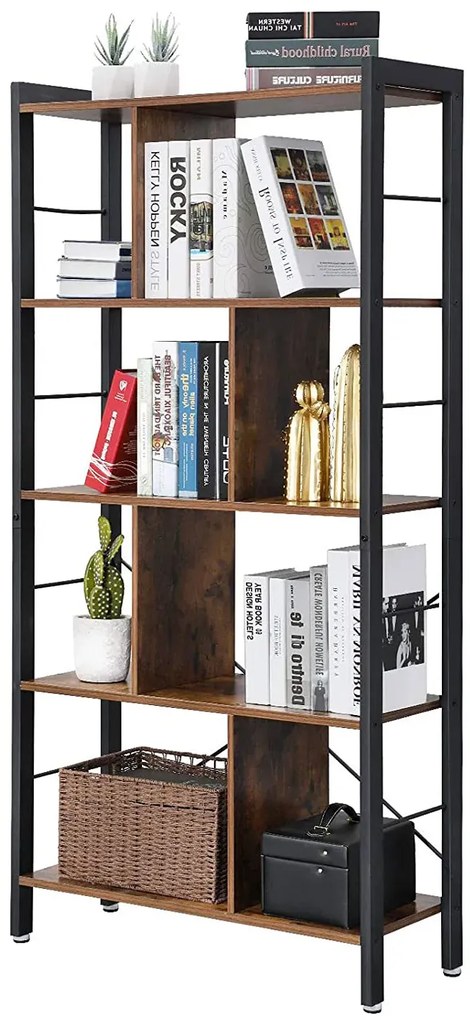 Industrialny Regał Nowoczesny Stojący 140 Cm N2-T76