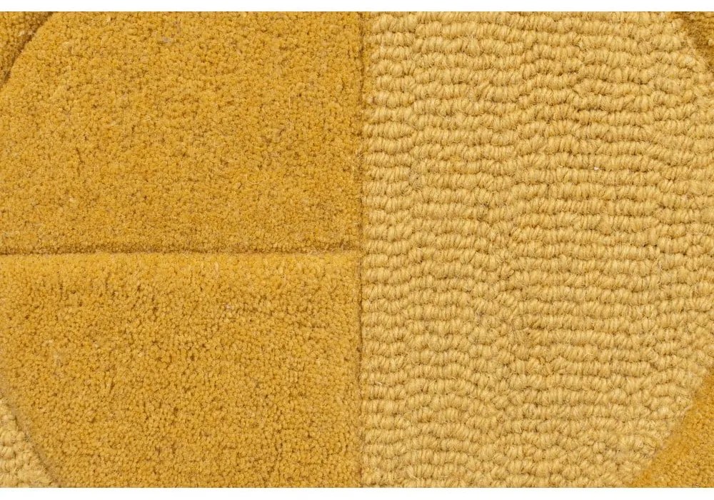 Dywan chodnikowy wełniany w odcieniach ochry 60x230 cm Gigi – Flair Rugs