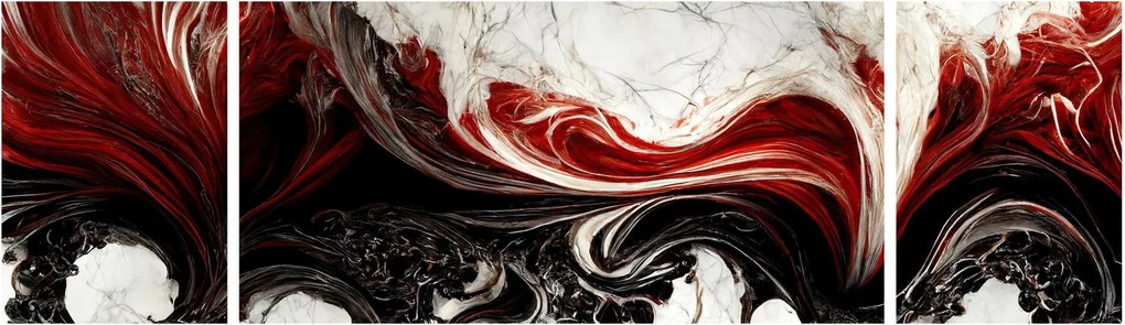Obraz - Marmurowa abstrakcja (170x50 cm)