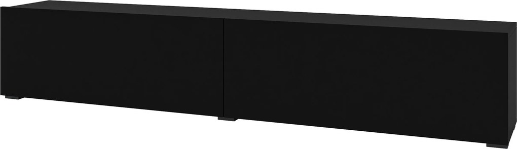 Szafka RTV stojąca AURORA 180 cm do Salonu pod Telewizor - Czarny