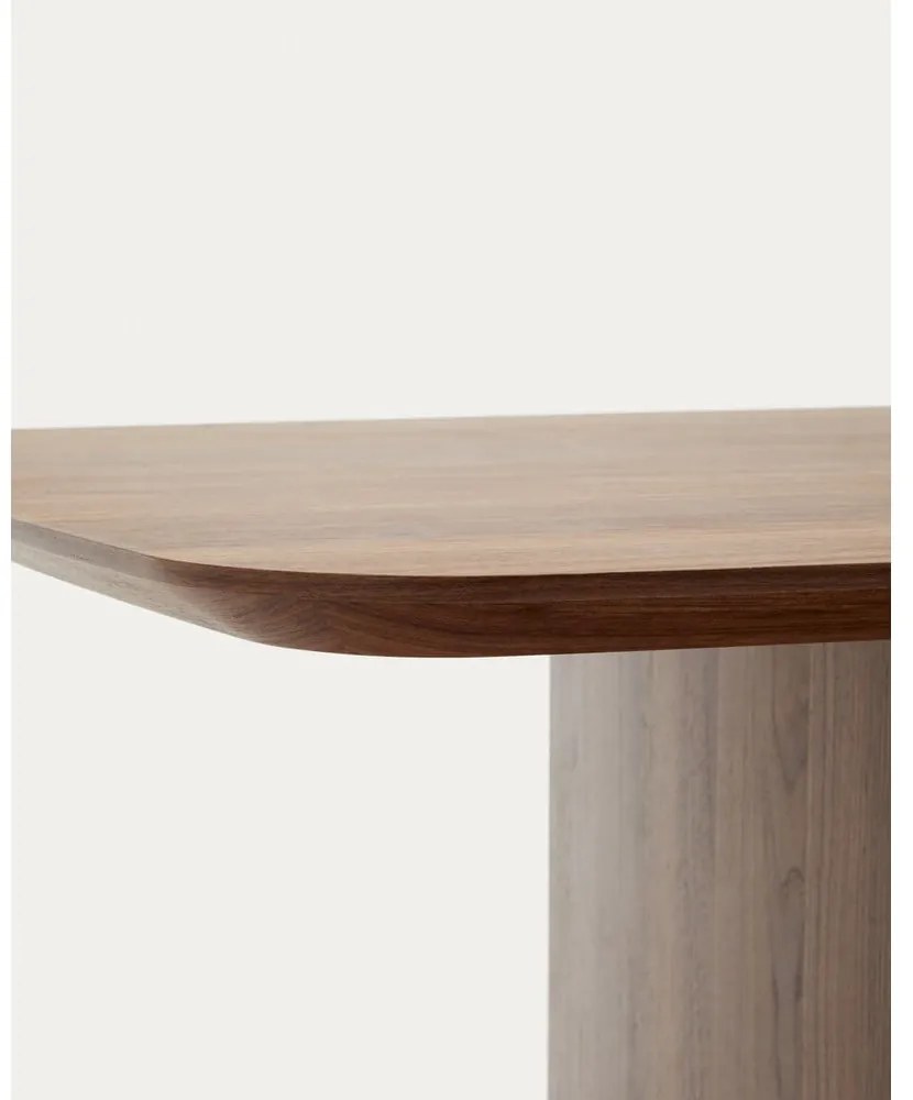 Brązowy stół w dekorze orzecha 100x200 cm Litto – Kave Home