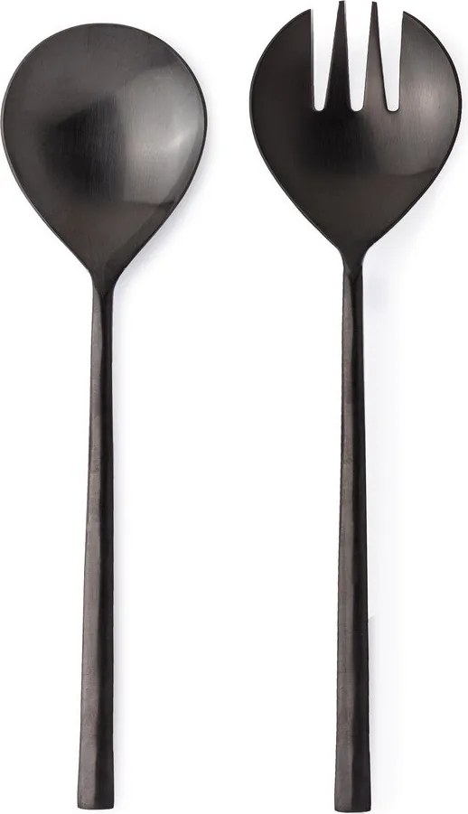 Sztućce do sałatek 2 szt. ze stali nierdzewnej Hestia – Bizzotto