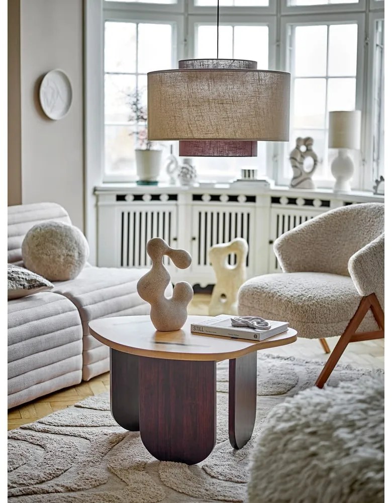 Beżowy fotel z materiału bouclé Camino – Bloomingville