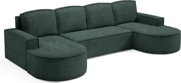 Narożnik MOLLY XL wolnostojący układ U z funkcją spania w tkaninie Abriamo 09 DomoHome