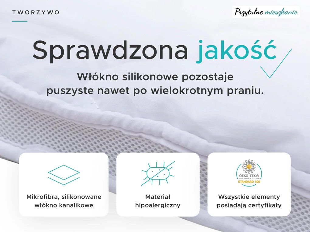 DWUWARSTWOWY Ochraniacz na materac - TOPPER 160 x 200 cm