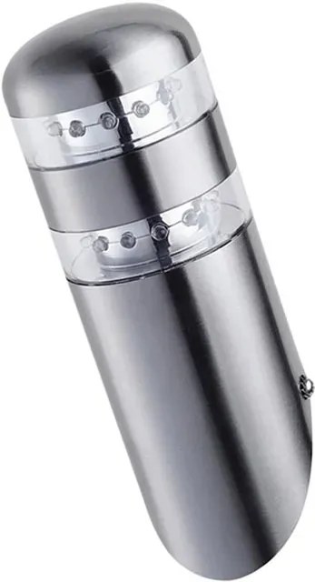 Nowoczesny kinkiet ogrodowy LED chrom - S301-Walia