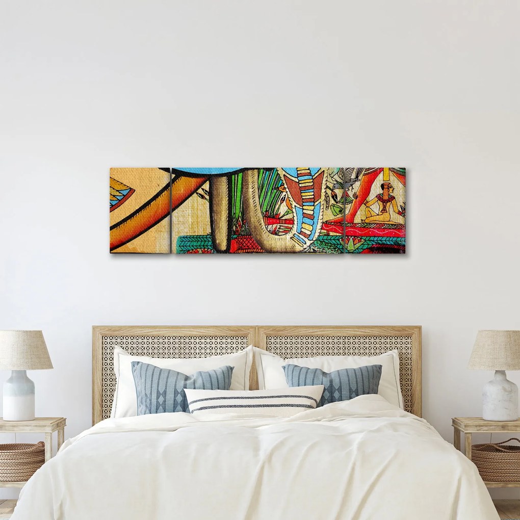 Obraz motywami egipskimi (170x50 cm)