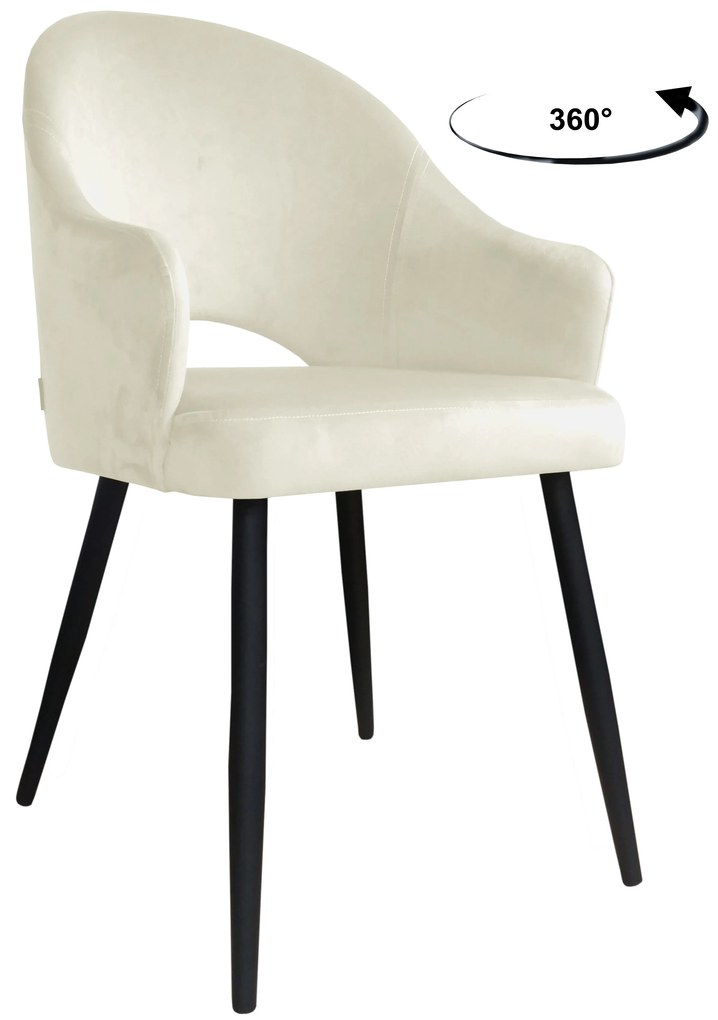 Krzesło obrotowe Velvet podstawa czarna MG50