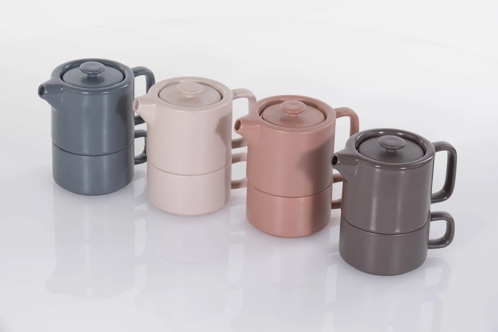 Dzbanek do herbaty z filiżanką NATURAL, 800 ml