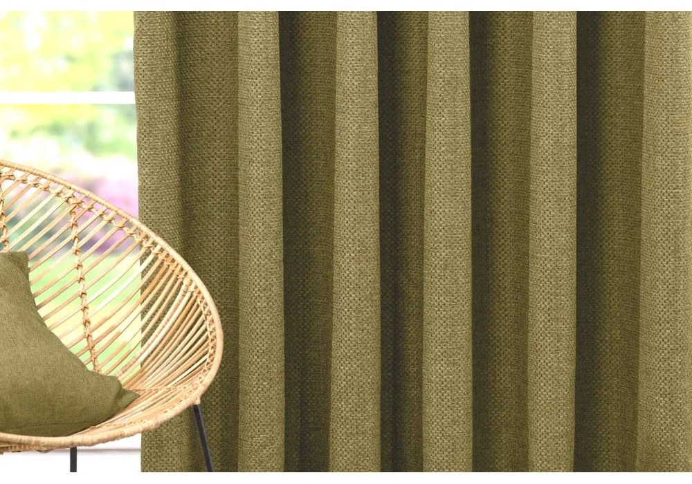 Zielona zasłona 140x260 cm Atacama – Mendola Fabrics