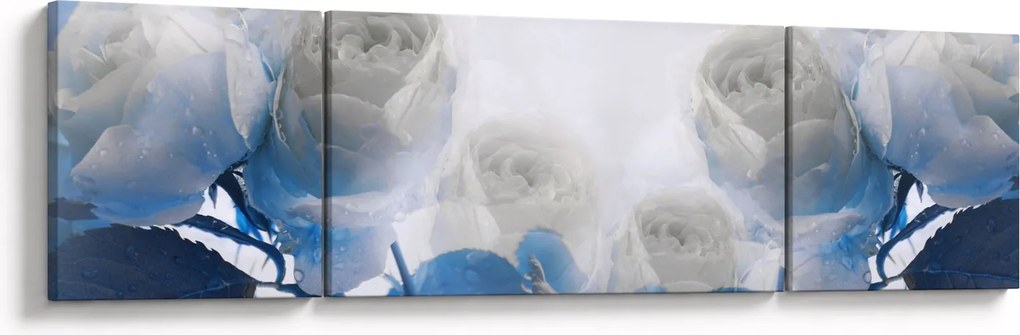 Obraz - Białe róże (170x50 cm)