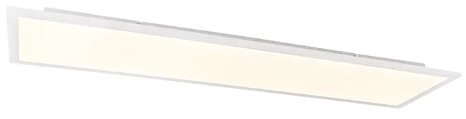 Nowoczesna lampa sufitowa stalowa 120 cm z LED 4-stopniowym ściemniaczem - Liv Nowoczesny Oswietlenie wewnetrzne