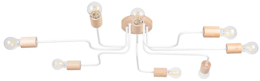 Żyrandol TIMBO 8 biały SOLLUX  LIGHTING